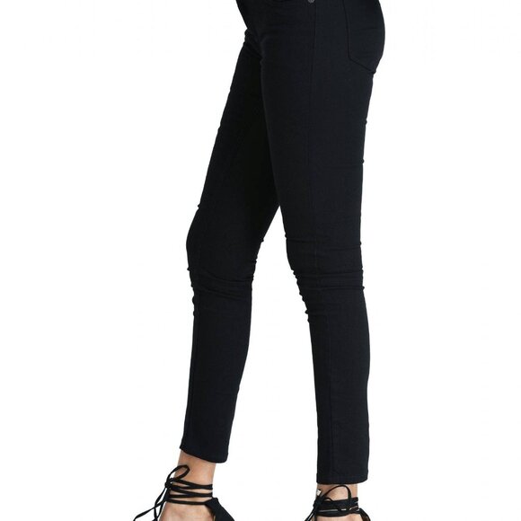 Women's Mid-Waist Cotton Stretch Pant - BLACK SZ 8,10,12,14 NWT - Picture 5 of 5